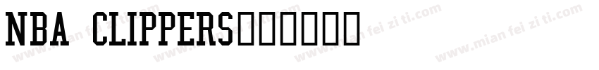 NBA CLIPPERS字体转换